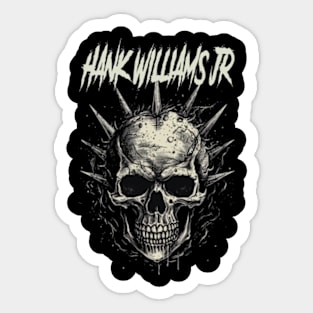 HANK WILLIAMS JR MERCH VTG Sticker